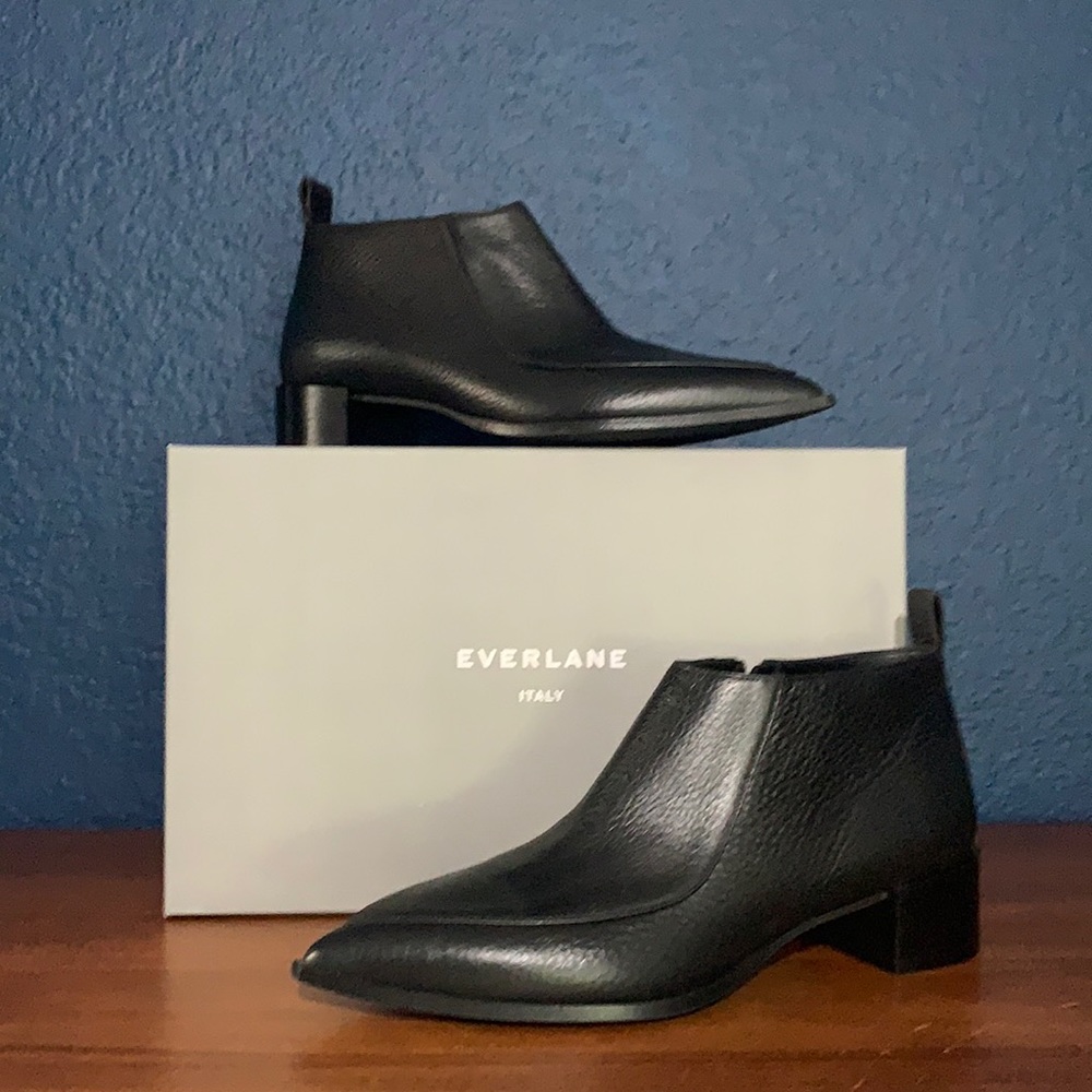 Everlane Boss Boot - Black leather
